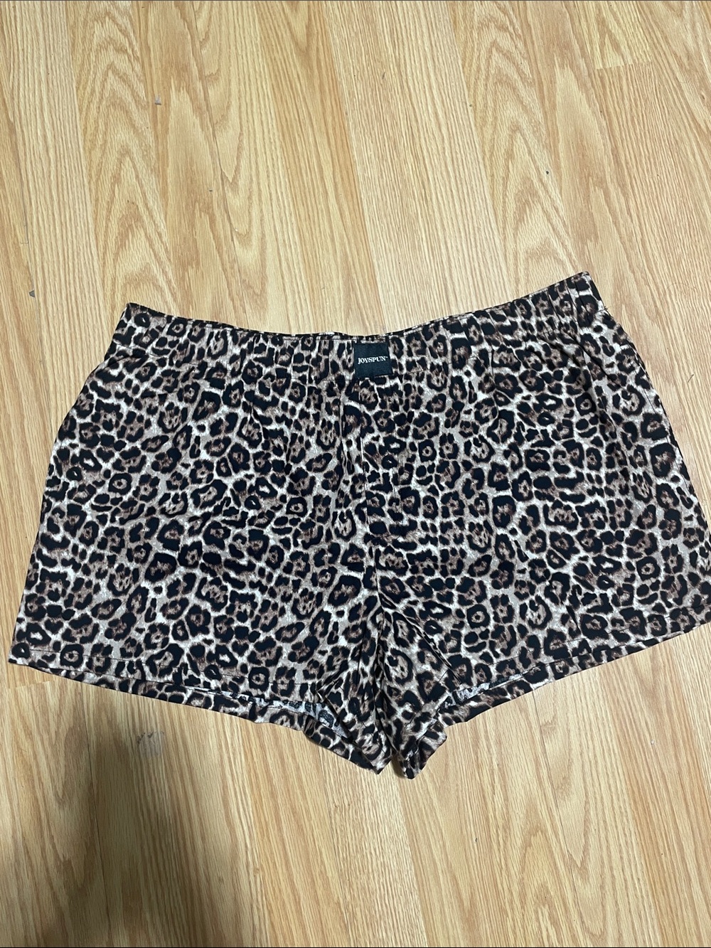 Leopard Print Women’s Shorts - Brown Pattern